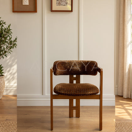 Skin Friendly Armrest Dining Chair - main