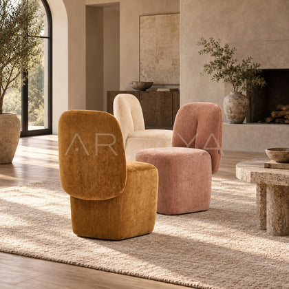 Plum Vanity Chair - scene