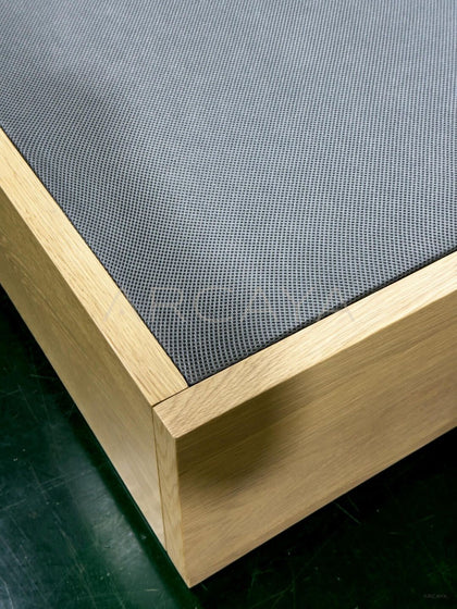Solid Wood Floating Headboard Bed - detail