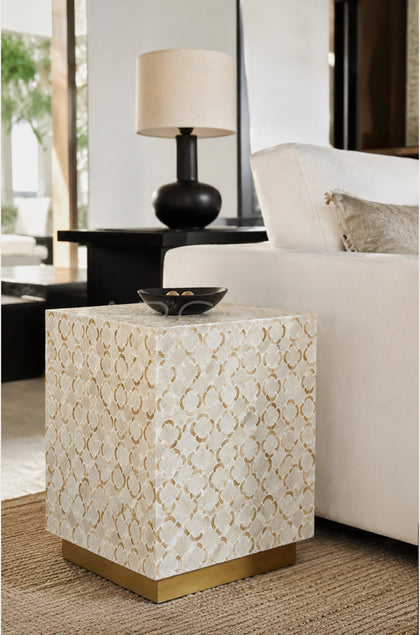 Shell Inlay Side Table Boxi - scene