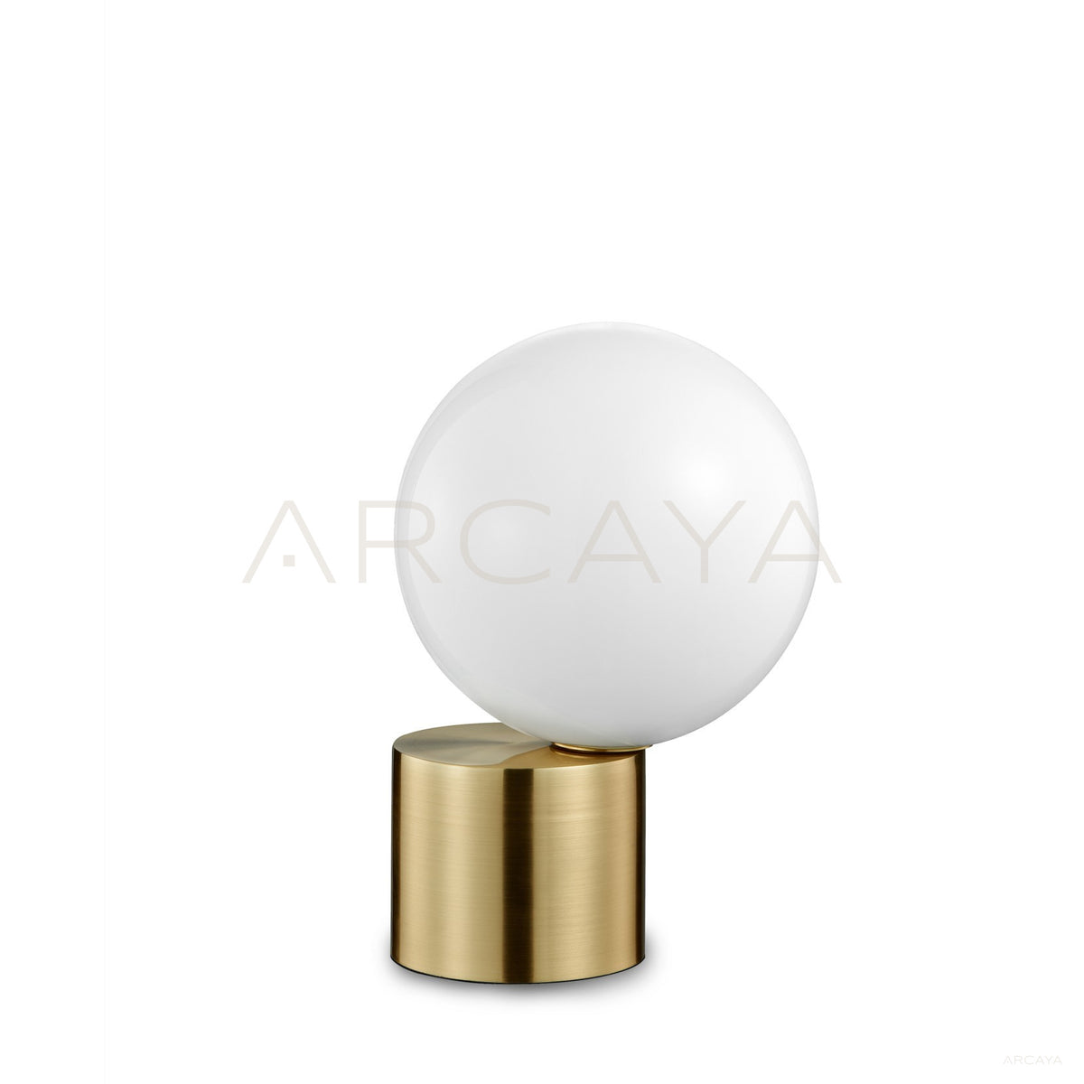 Metal Column Milky Globe Table Lamp 10563 in detail