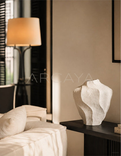 Handmade Wave Surface Ceramic Vase - scene