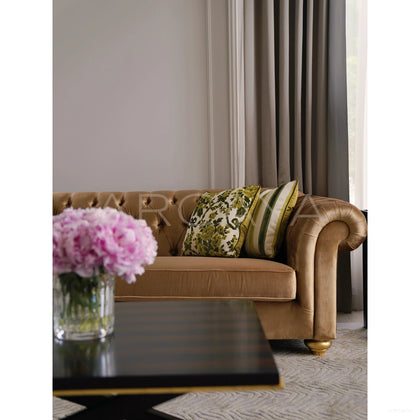 Garden Textured Tufted Sofa - scene