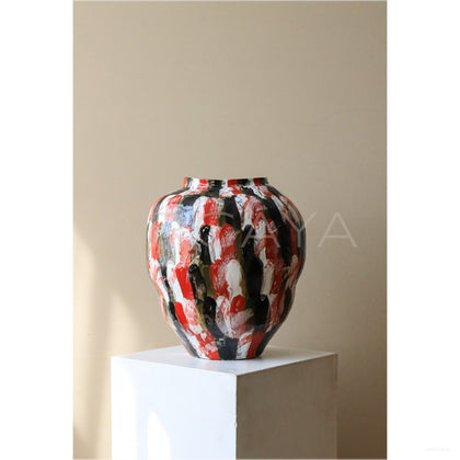 Jingdezhen Large Floor Art Jar Vase - scene
