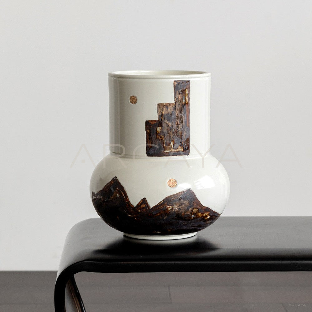 Hand Painted Ceramic Vase Entryway - main