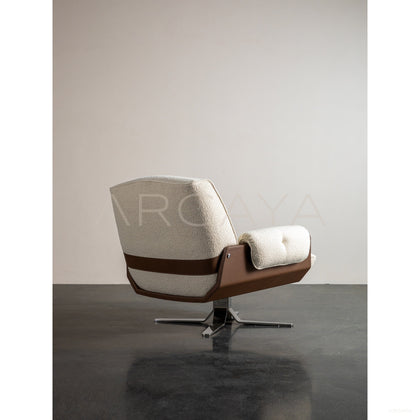 Vintage Swivel Lounge Chair - scene