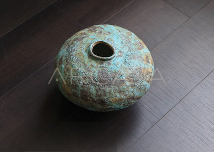 Vintage Wabi Sabi Jingdezhen Distressed Jar - scene