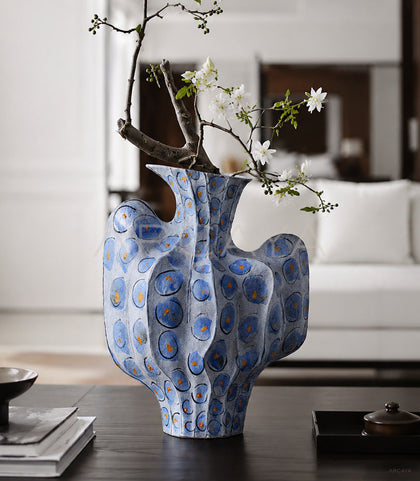 Handmade Irregular Ceramic Vase Boxi - scene