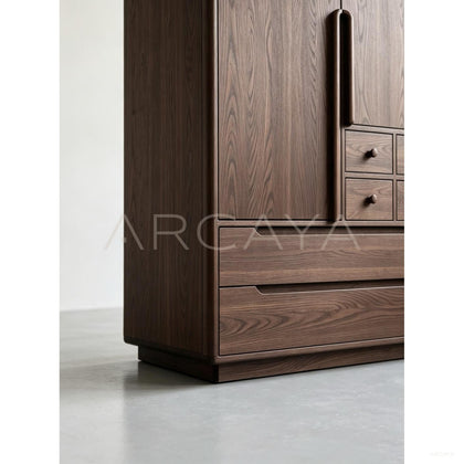 Minimalist Oak Wardrobe — Storage - scene