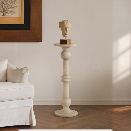 Faux Jade Candlestick Column — Decorative Objects - main