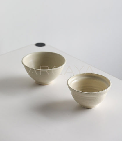 Amu Collab Rice Glaze Plain Ceramic Bowl - scene