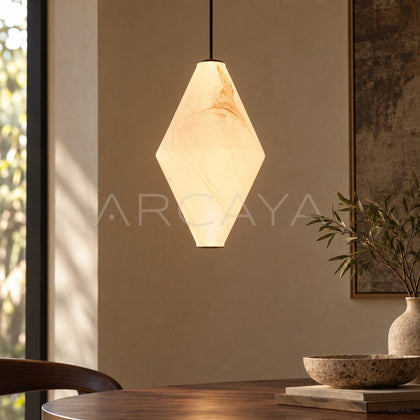 Stone Texture Single Diamond Pendant Light 96367 - main