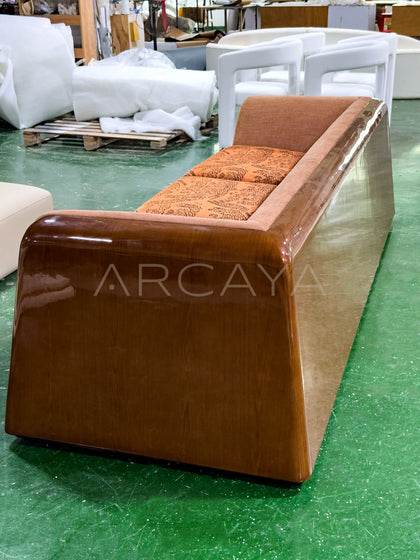Solid Wood Frame Vintage Pattern Sofa - scene
