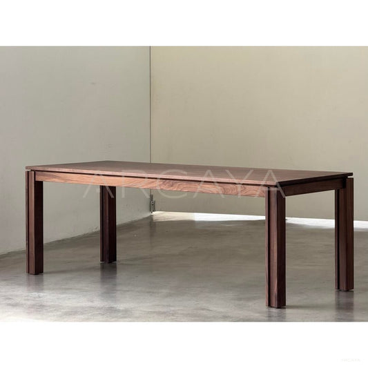 Black Walnut Chunky Table - scene