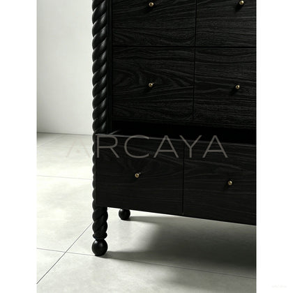 Hawser Oak Tall Dresser — Storage - scene