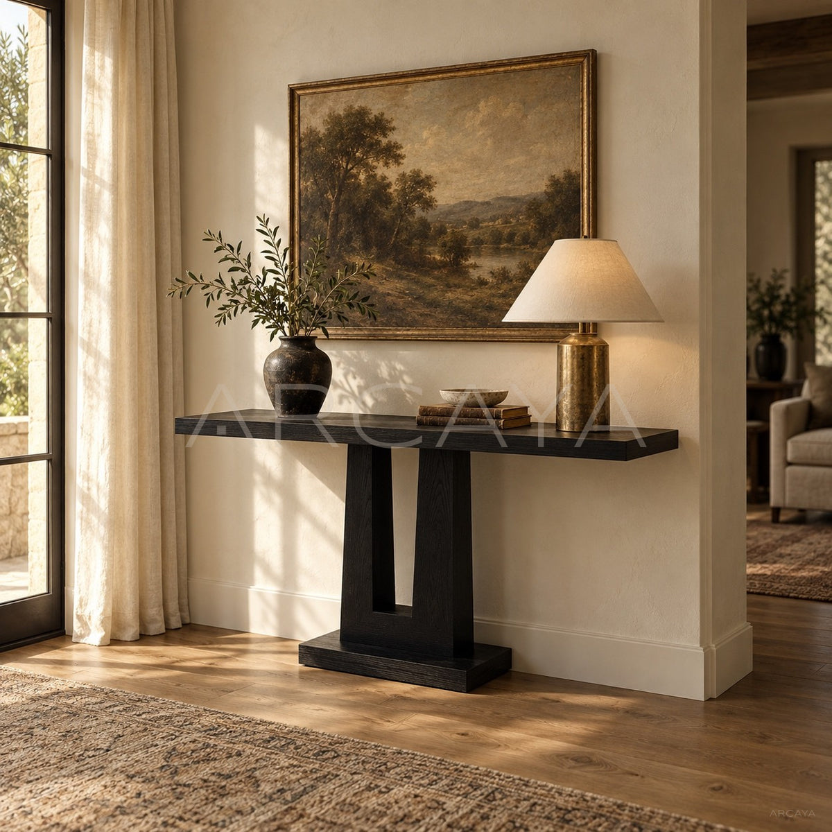 Quiet Entryway Console in detail