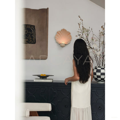 Seashell Coastal Decor — Wall Lighting - scene