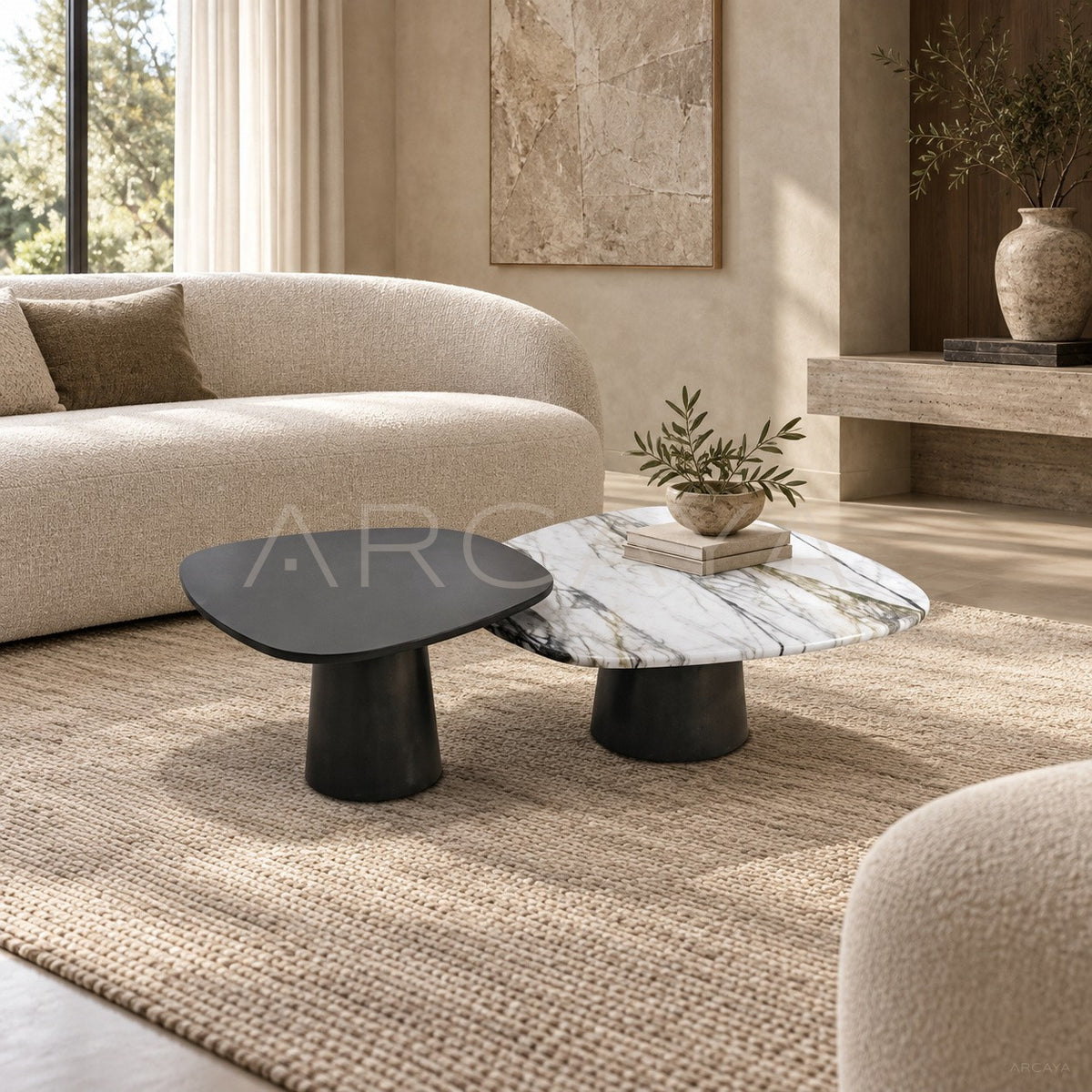 Coffee Table Small Table Ripple in detail