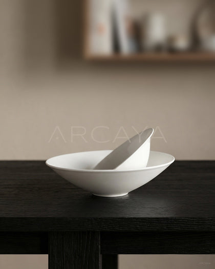Sunxun Collab White Porcelain Conical Bowl Plate - scene