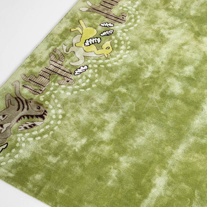 Horse Pattern Rug - scene