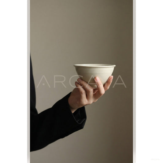 Amu Collab Rice Glaze Plain Ceramic Bowl - scene