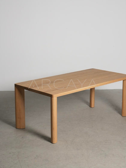 Natural Oak Dining Table - scene