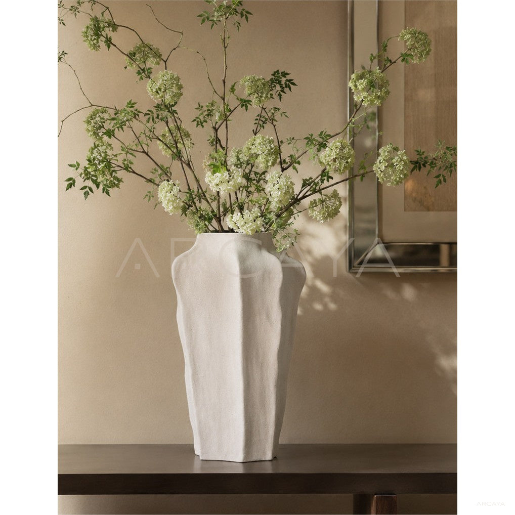 Plain Edge Hand Pinched Ceramic Vase in detail