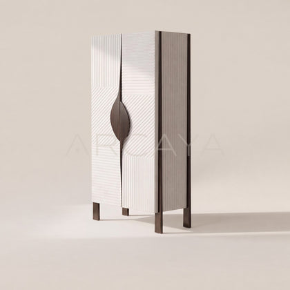 Italian Relief Texture Double Door Tall Cabinet - main