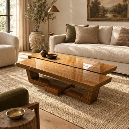 Bali Solid Wood Coffee Table - scene