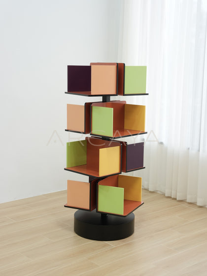 Yiduo Swirl Color Bookcase - scene