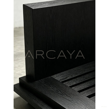 Somnus Minimalist Solid Wood Bed - scene
