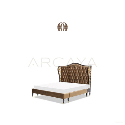 Lyla Elegant Carved Bed - scene