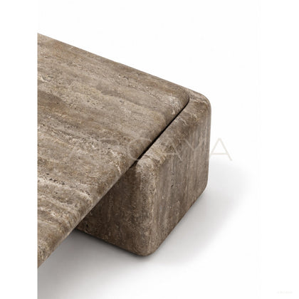 Machu Stone Inspired Coffee Table - scene