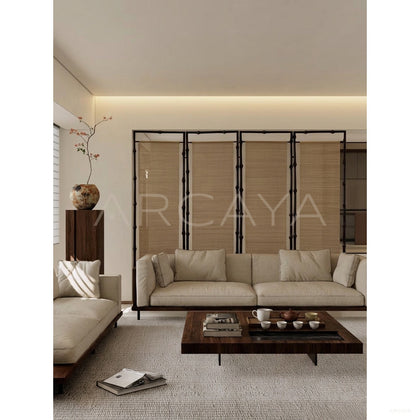 Living Room Folding Screen Styling - scene