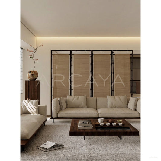 Living Room Folding Screen Styling - scene