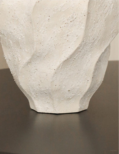 Handmade Rock Texture Ceramic Vase Dining - scene