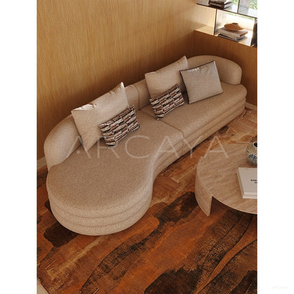 Thick Cut Sandwich Linen Sofa - scene