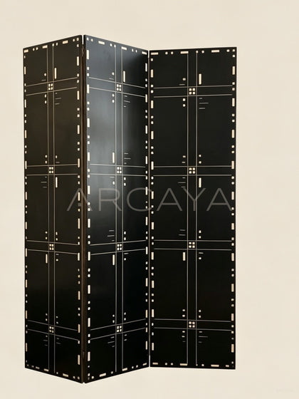Bauhaus Geometric Folding Screen - scene