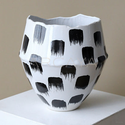 Jingdezhen Wide Mouth Wabi Sabi Floor Vase - main