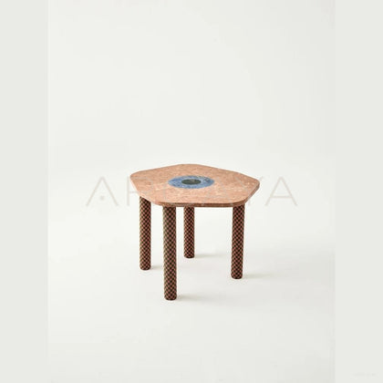 Yiduo Time Slice Marble Side Table - scene