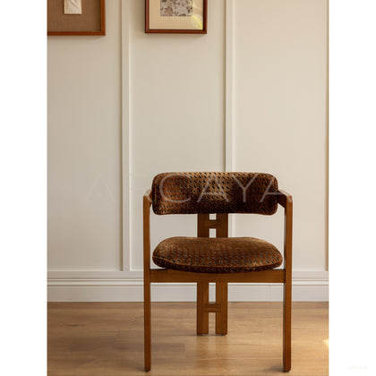 Skin Friendly Armrest Dining Chair - scene