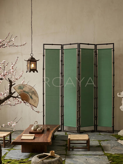 Green Song Aesthetic Folding Screen - scene