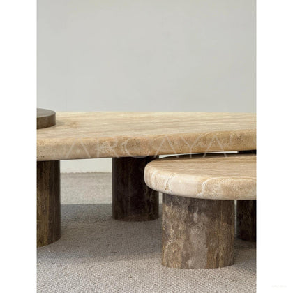 Travertine Coffee Table Zaiye - scene