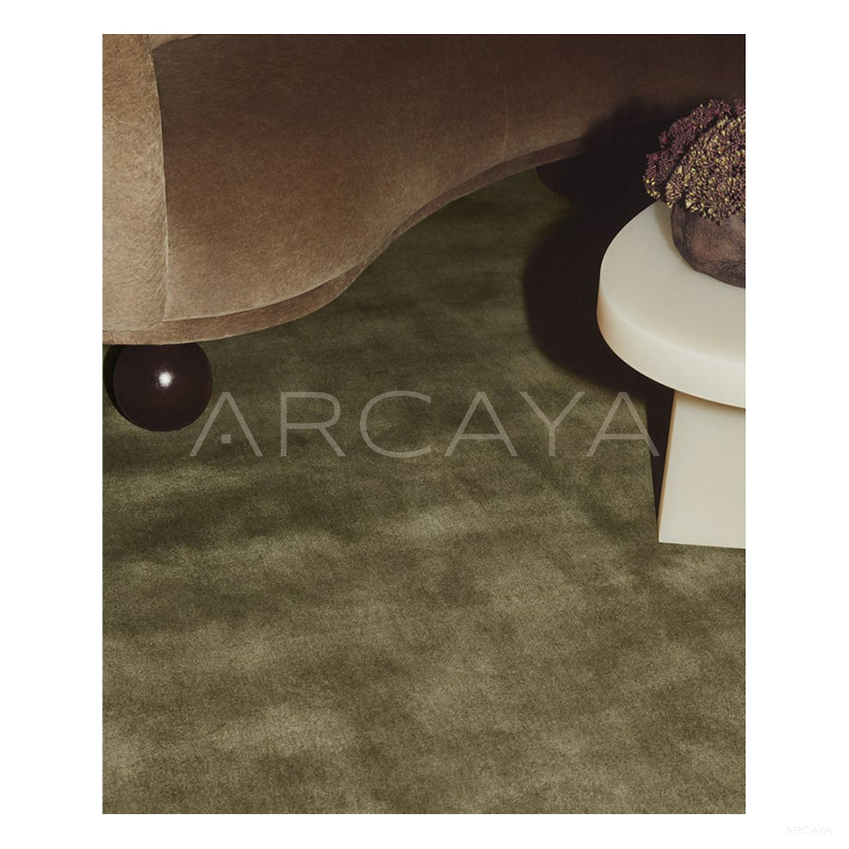 Dark Green Solid Rug Dsm P026 C01 in detail