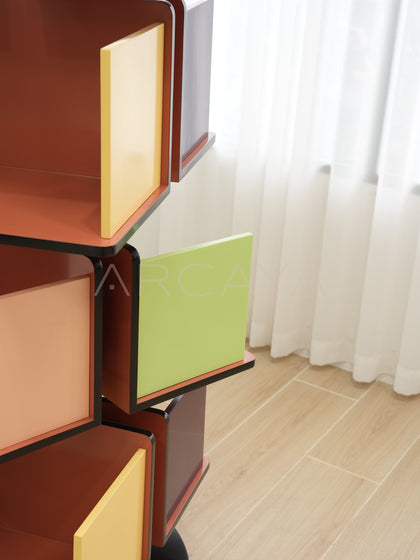 Yiduo Swirl Color Bookcase - detail