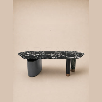 Daze Ink Cloud Green Stone Tea Table - scene