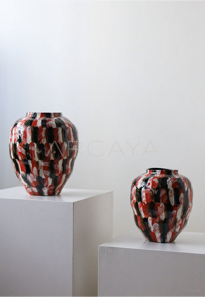 Jingdezhen Large Floor Art Jar Vase - scene