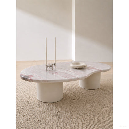 Cream Style Fendi Pink Coffee Table - scene