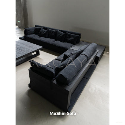 Natural Linen Sofa - scene