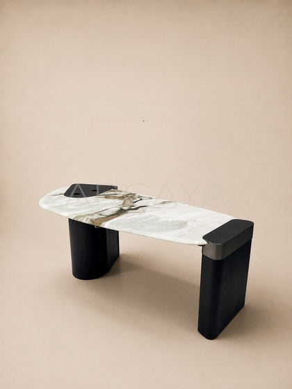 Daze Fendi Jade Stone Spring Tea Table - scene